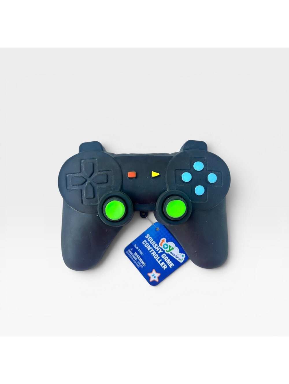 NWT Toymendous Squishy Game Controller Gel Stress Relief Fidget Toy - Black